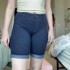 Kids Jean Fabric Shorts